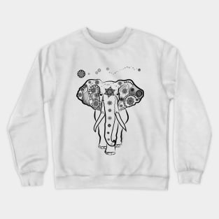 Elephant and Mandalas Crewneck Sweatshirt